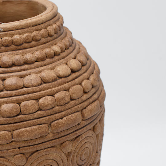 Decorative Vase Brown 22x22x28cm