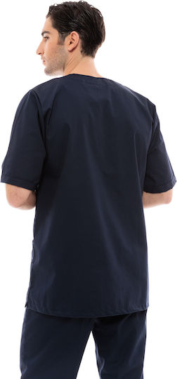 IdealPress Scrub Unisex Hose & Bluse Set Marineblau