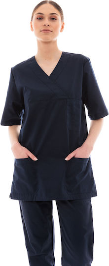 IdealPress Scrub Unisex Hose & Bluse Set Marineblau