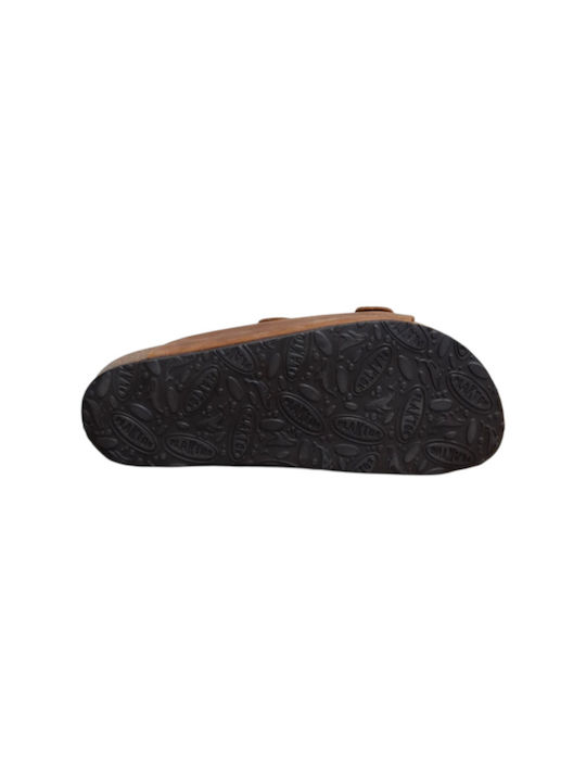 Leather Women's Sandals Brown