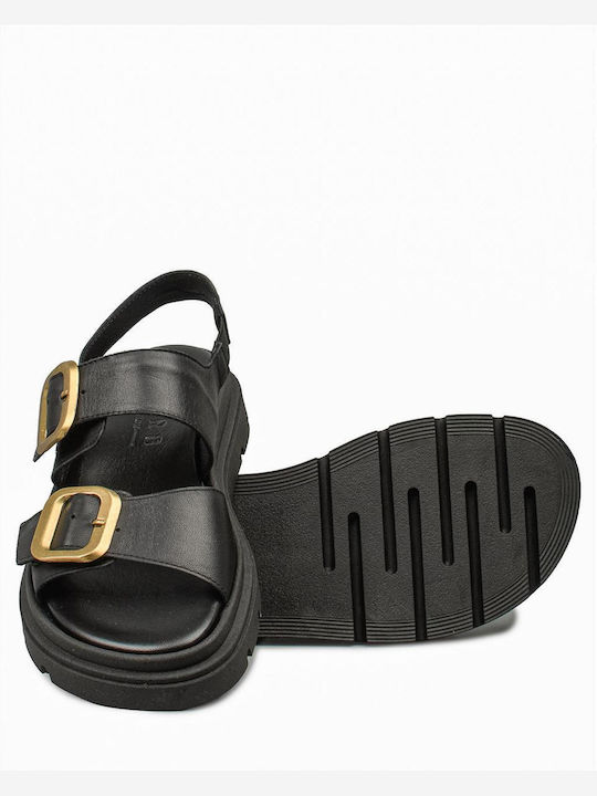 Γυναικεία Σανδάλια Flatforms Μαύρα