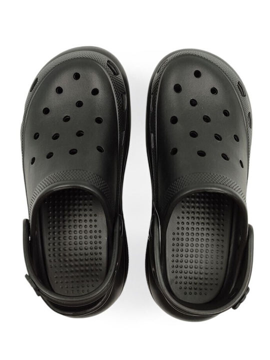 Γυναικεία Ανατομικά Σανδάλια Flatforms Μαύρα
