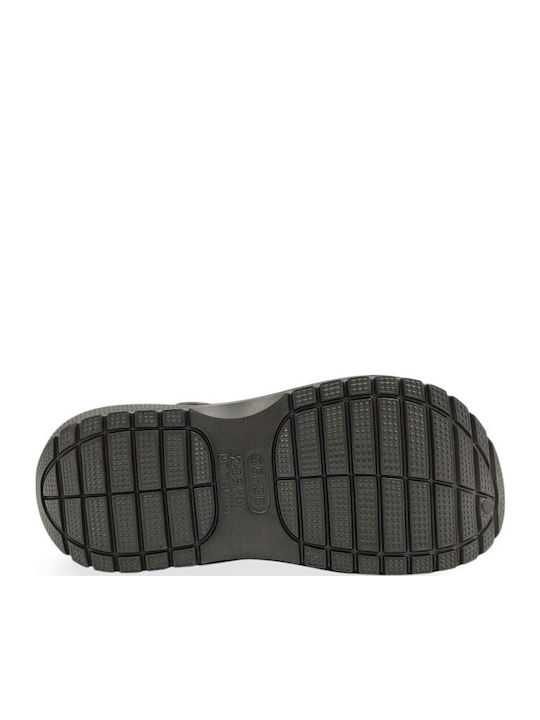 Γυναικεία Ανατομικά Σανδάλια Flatforms Μαύρα