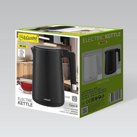 Maestro MR-026 Βραστήρας 1.7lt 1800W Λευκός