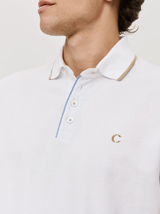 Polo Short Sleeve White Blouse