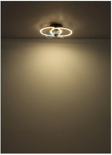 Globo Lighting Karen Plafonieră 42cm Cu Lentile De Mărire Neagră