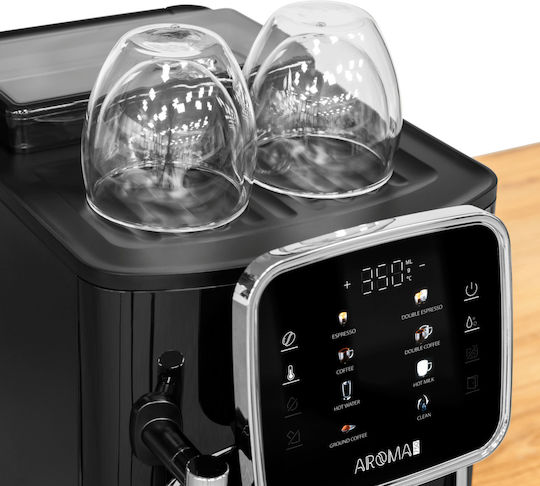 Teesa Aroma 750 Automat de Espresso 1450W Presiune 19bar Neagră