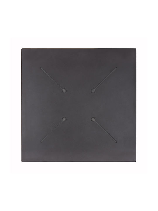 HomeMarkt Square Table Surface made of Particleboard Indian Sheεsham 80x80cm HM5839.30 2pcs