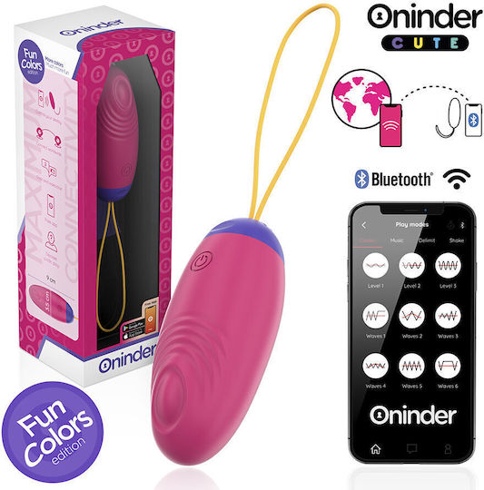 Oninder Cute Вибратор Яйца с Дистанционно Управление 9см Розов