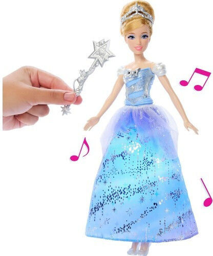 Mattel Cinderella with magic wand Doll for 3+ years+ Years 25.58cm (Various Designs/Assortments of Designs) 1pc