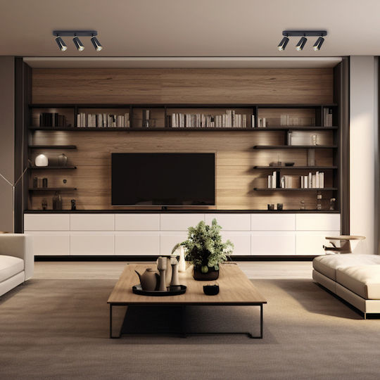 Eko Light Τριπλό Σποτ με Ντουί GU10 σε Μαύρο Χρώμα