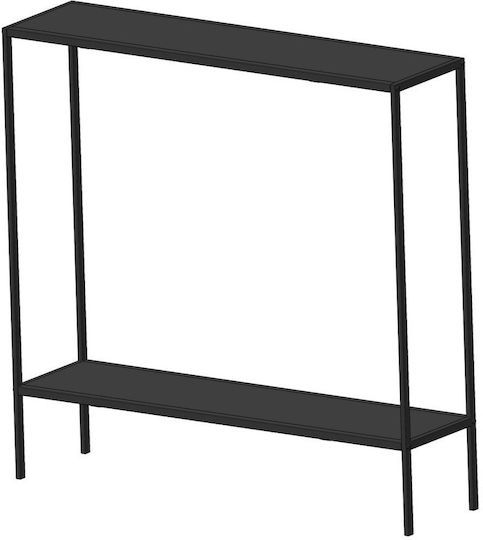 Kuba Κονσόλα Ξύλινη Black Μ83xΠ21xΥ78εκ.