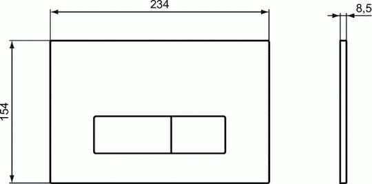 Ideal Standard Oleas M2 Flush Plate Dual Flush