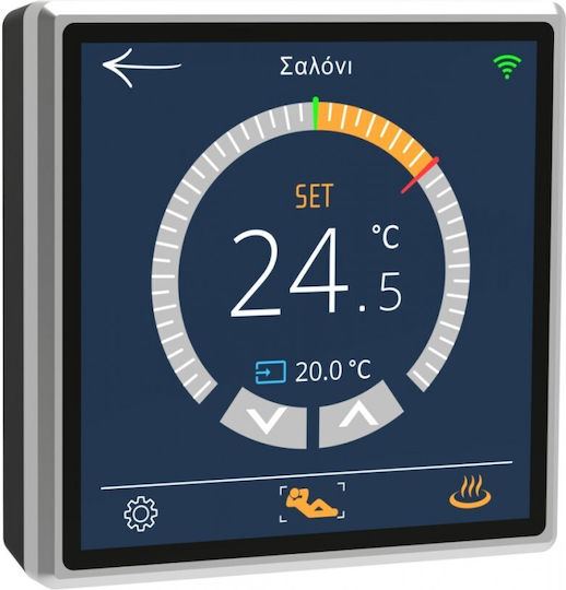Master Electric Ψηφιακός Θερμοστάτης Χώρου Smart με Οθόνη Αφής και Wi-Fi