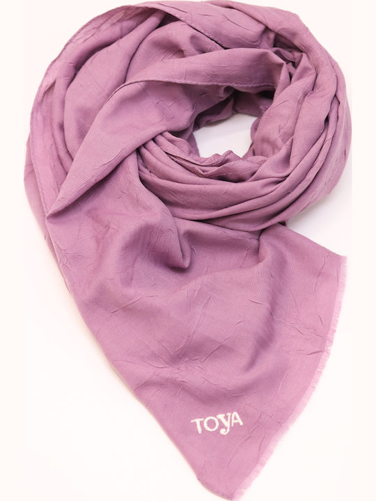Toya Γυναικείο Φουλάρι Μωβ