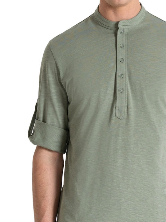 Short Sleeve Green Blouse