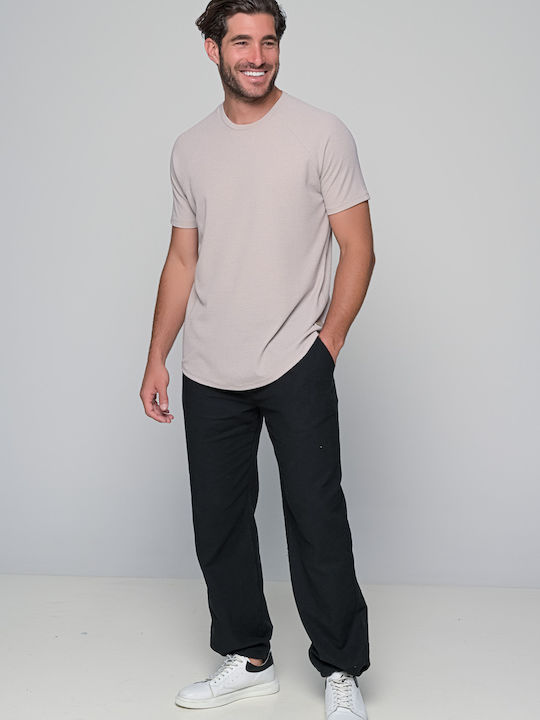 Waffle T-shirt Beige