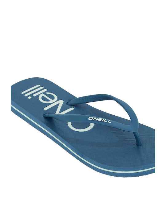 Profile Logo Women's Flip Flops Blue