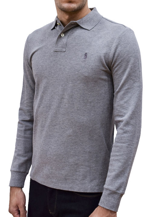 Polo Long Sleeve Blouse Gray