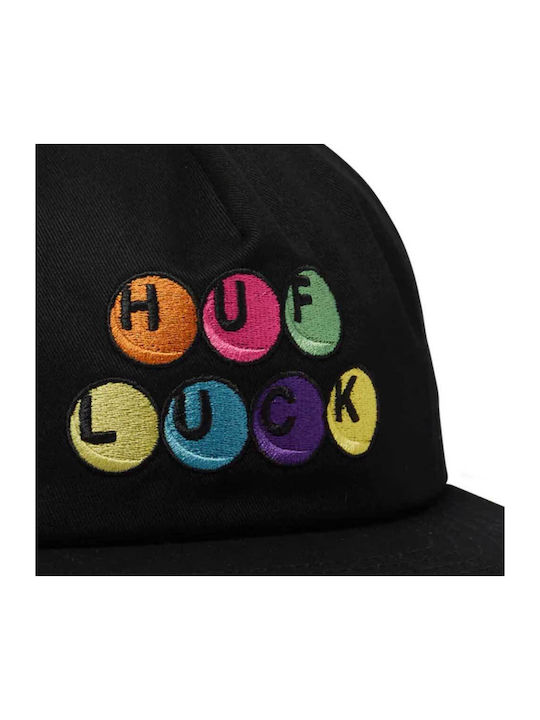 Huf Lucky 5 Panel Snapback Black