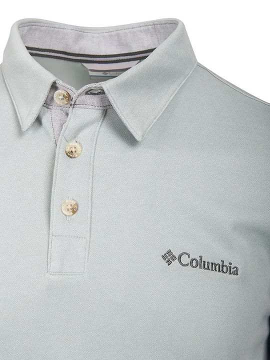 Nelson Point Polo Short Sleeve Blouse Turquoise