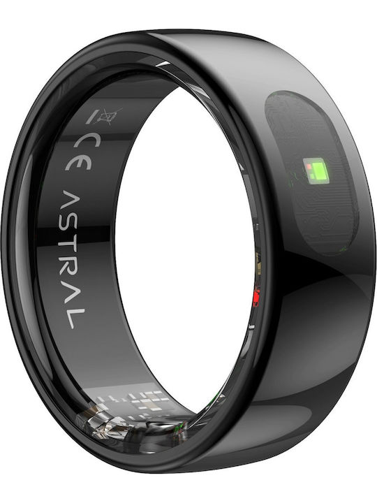 Forever Astral SR-100 Smart Ring 21.6mm Αδιάβροχο με Παλμογράφο Μαύρο