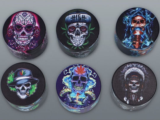 Τρίφτης Καπνού Mado Multi Skull 50mm 4 Parts 661-2187 D