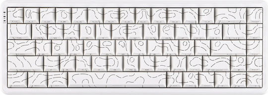 Ajazz AK680 Max Gaming Mechanical Keyboard 65% with Magnetic switches and RGB lighting (English US) White