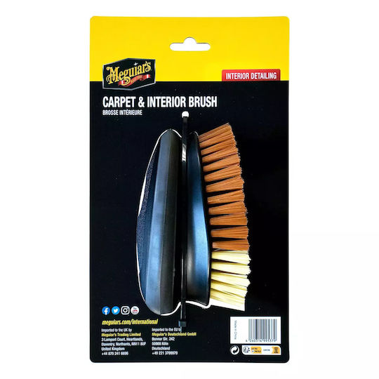 Meguiar's Carpet & Interior Brush Car Cleaning Brush for Interior Plastics - Dashboard Car