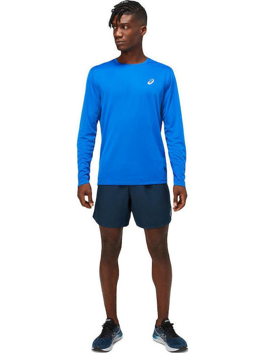 Core Long Sleeve Athletic Blouse Blue
