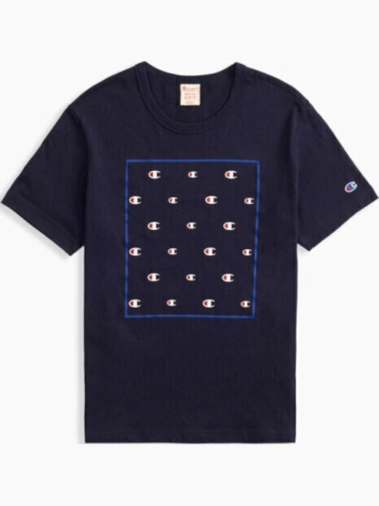 Crewneck Αθλητικό T-shirt Μπλε