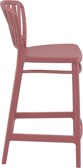 Băncuțe De Grădină Tip Bar Pentru Exterior Din Polipropilenă Marsala 48x52x96cm