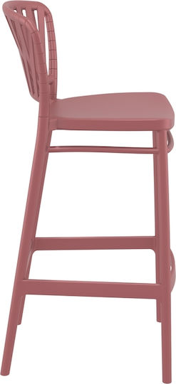 Băncuță De Grădină Tip Bar Pentru Exterior Din Polipropilenă Marsala 48x52x106cm