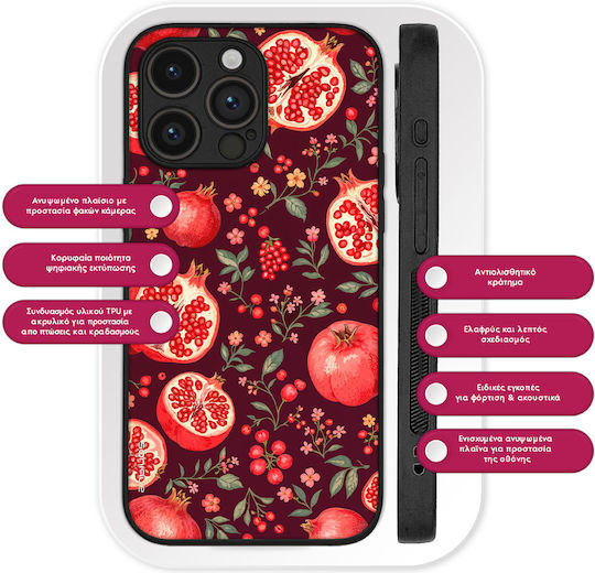 Sonique Fruit Series Google Pixel 9a 5g Pomegranate Mobile Phone Case