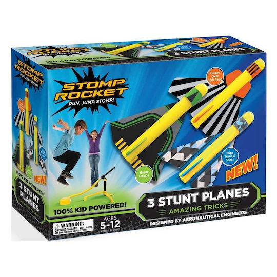 Stomp Rocket Game Target Practice Outdoor Stunt Planes