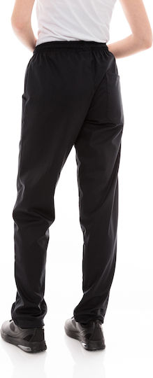 Kochhose Unisex Schwarz Mit Elastischem Bund 613elastan Black