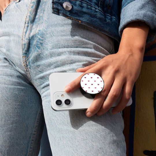 Sonique Pop Socket Κινητού Heart White