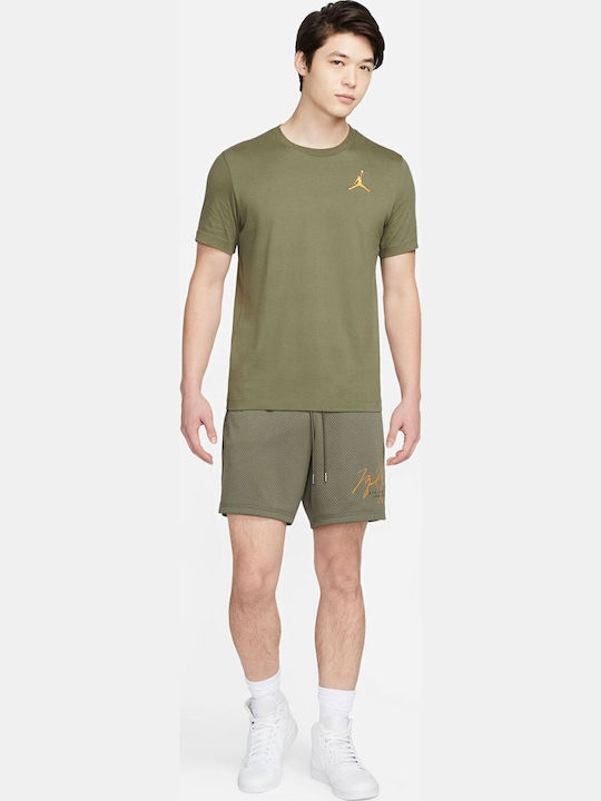Jumpman Embroidered Athletic T-shirt Khaki
