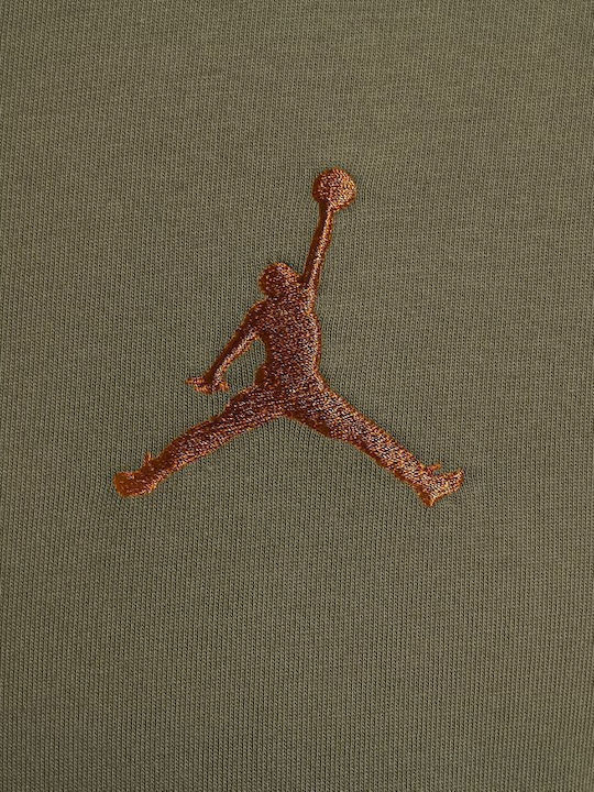 Jumpman Embroidered Athletic T-shirt Khaki