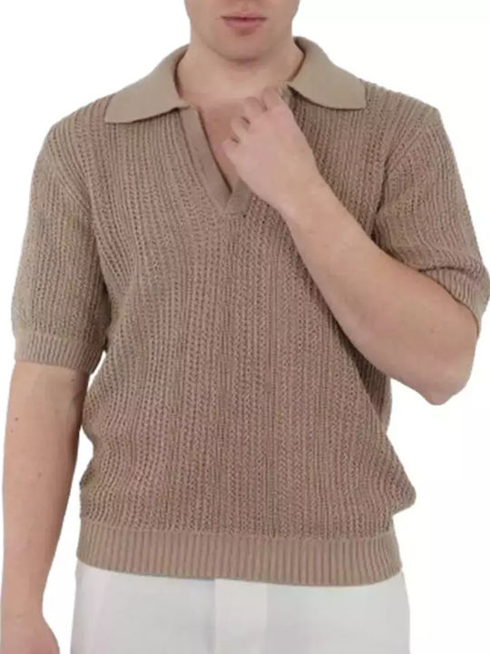 Polo Μπλούζα Κοντομάνικη Μπεζ