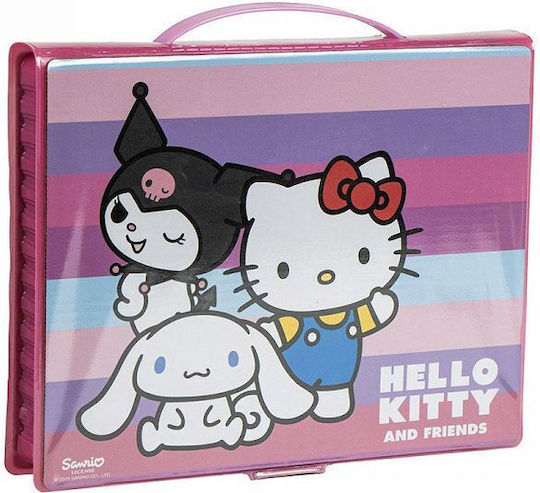 Cerda Hello Kitty Colouring Set in Case 45.3x26.7cm 43 Pieces