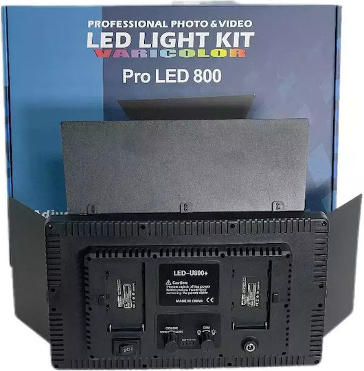Dauerlicht Kit 3 LED Tripod Lichter Einschließlich Arvada Brightforge Led800pro – Professionelle Beleuchtung Video Foto Studio 50w 1200 Birnen Einstellbare Farbtemperatur 3200-5600k Schwarz