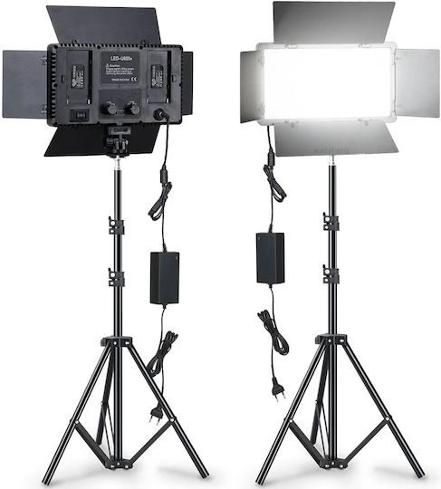 Kit De Iluminare Pentru Fotografie Și Video Cu 3 Corpuri De Iluminat 40W 3200 - 5600K