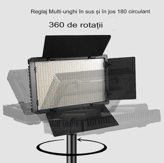 Dauerlicht Kit 3 LED Tripod Lichter Einschließlich Arvada Brightforge Led800pro – Professionelle Beleuchtung Video Foto Studio 50w 1200 Birnen Einstellbare Farbtemperatur 3200-5600k Schwarz