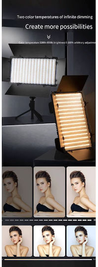 Kit De Iluminare Pentru Fotografie Și Video Cu 3 Corpuri De Iluminat 40W 3200 - 5600K