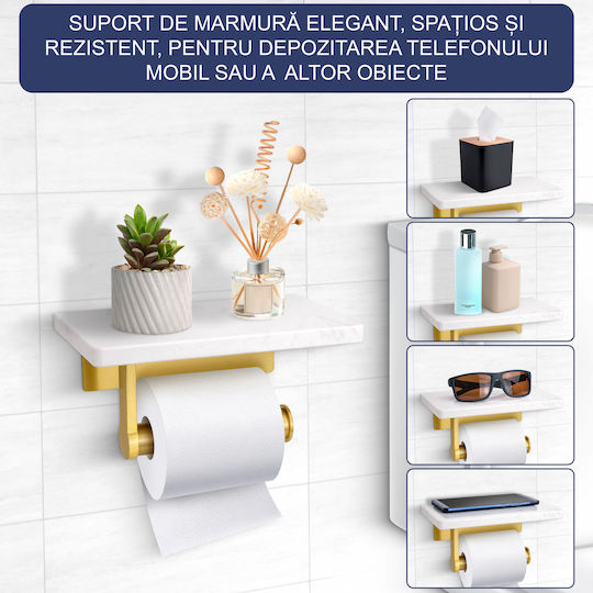 Suport de hârtie Metal Albă 0725657745103