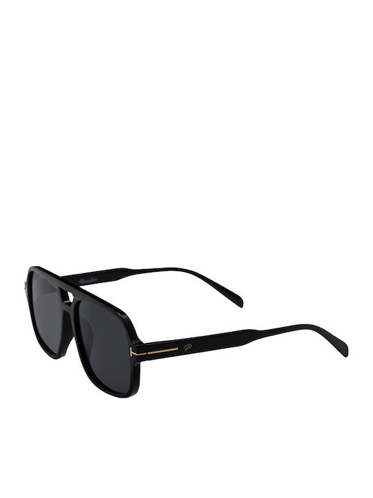 Aprilia Unisex Sunglasses with Black Frame and Black Lens KD5159 C1