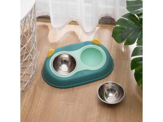 Bol De Mâncare Din Oțel Inoxidabil Pentru Câine & Pisică 33x21x10cm