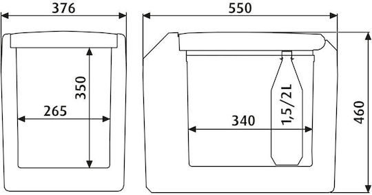 Thermoelektrische Kühlbox 12 24 220V 33 Liter