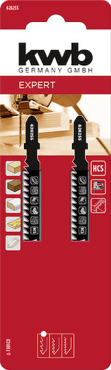 Set Of Wood Jig Saw Blades Kwb Coarse Cut T 2 Pieces